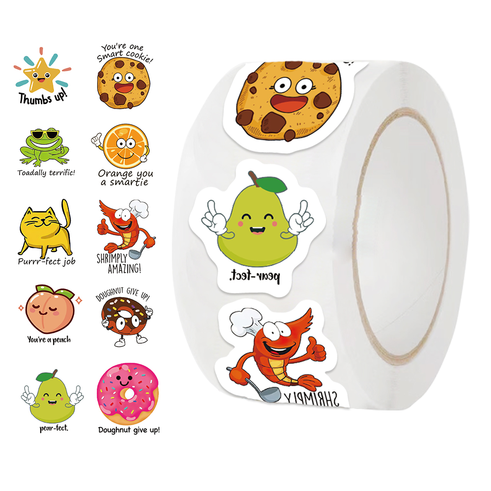 500pcs roll Cute Decal Student - Kids Education Motivation review and price
