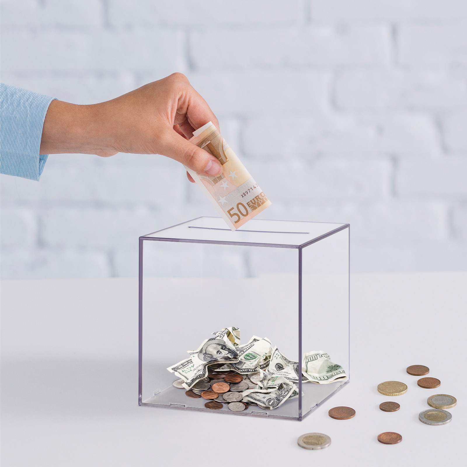 Premium Acrylic Transparent Cu - Kids Education Savings review and price
