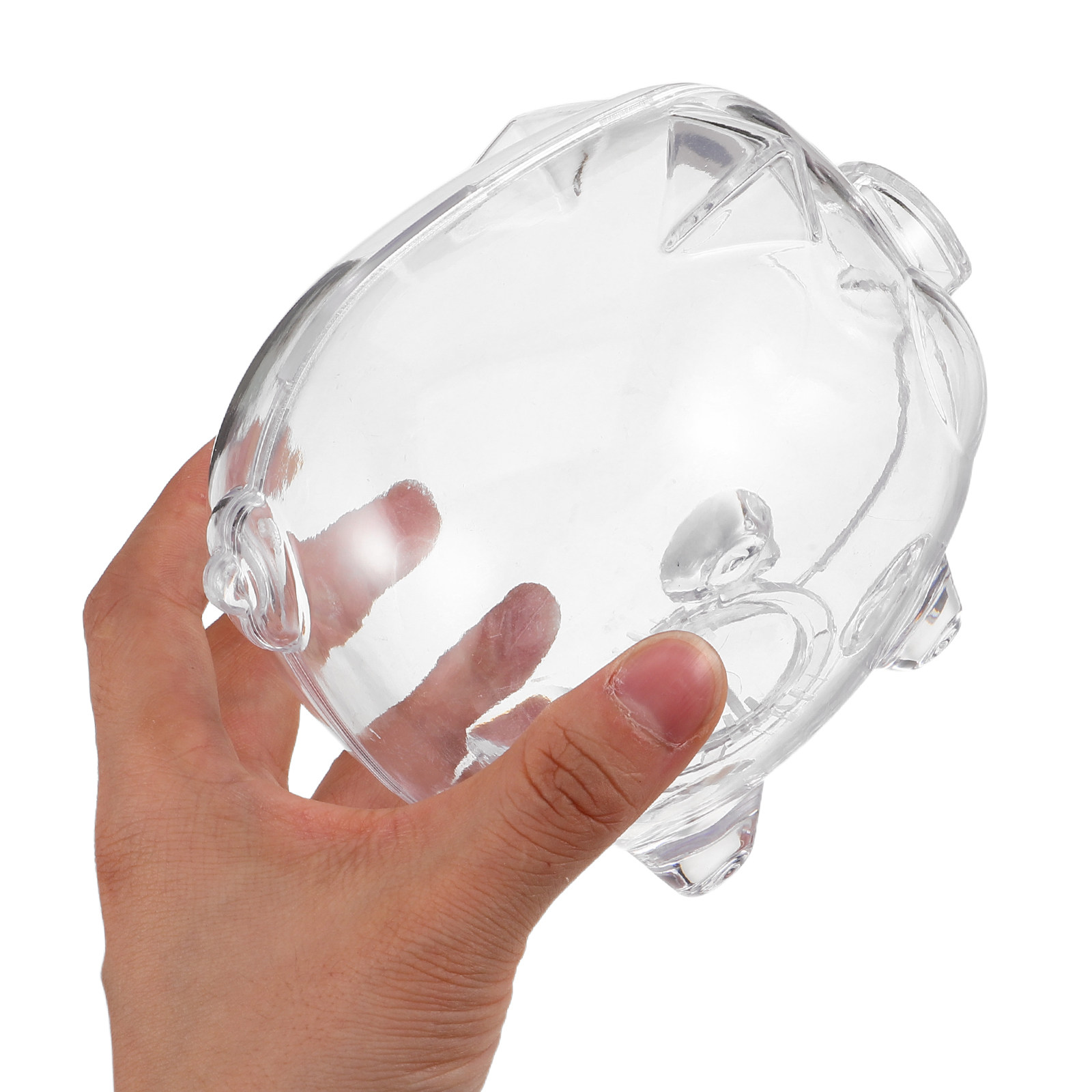 2Pcs Clear Money Bank Box Pig- - Kids Education Savings review and price