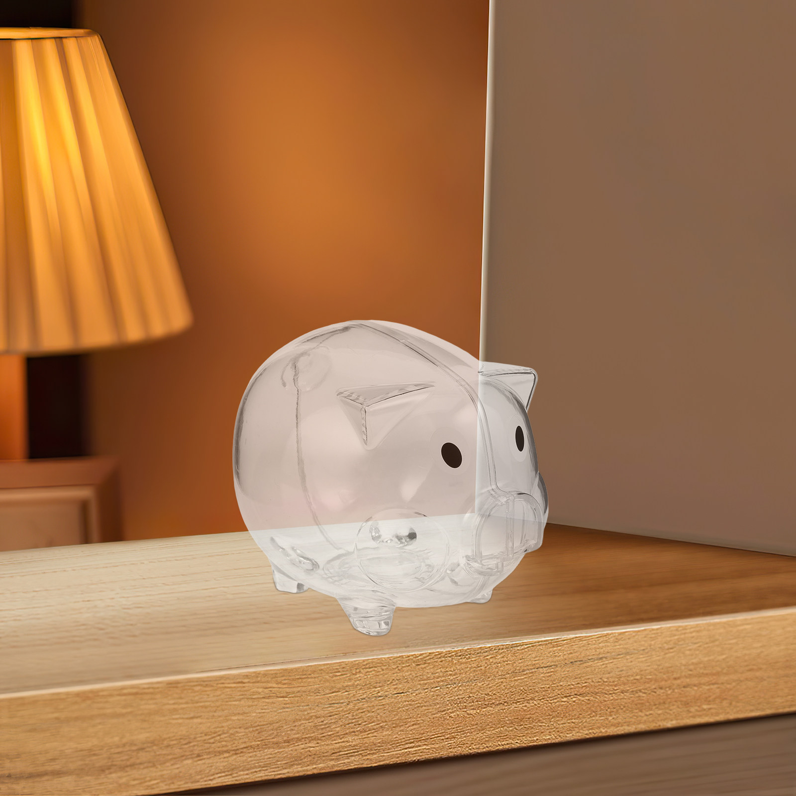 2Pcs Clear Money Bank Box Pig- - Kids Education Savings review and price