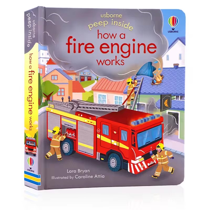Usborne Peep Inside How A Fire - Kids Education In Us review and price