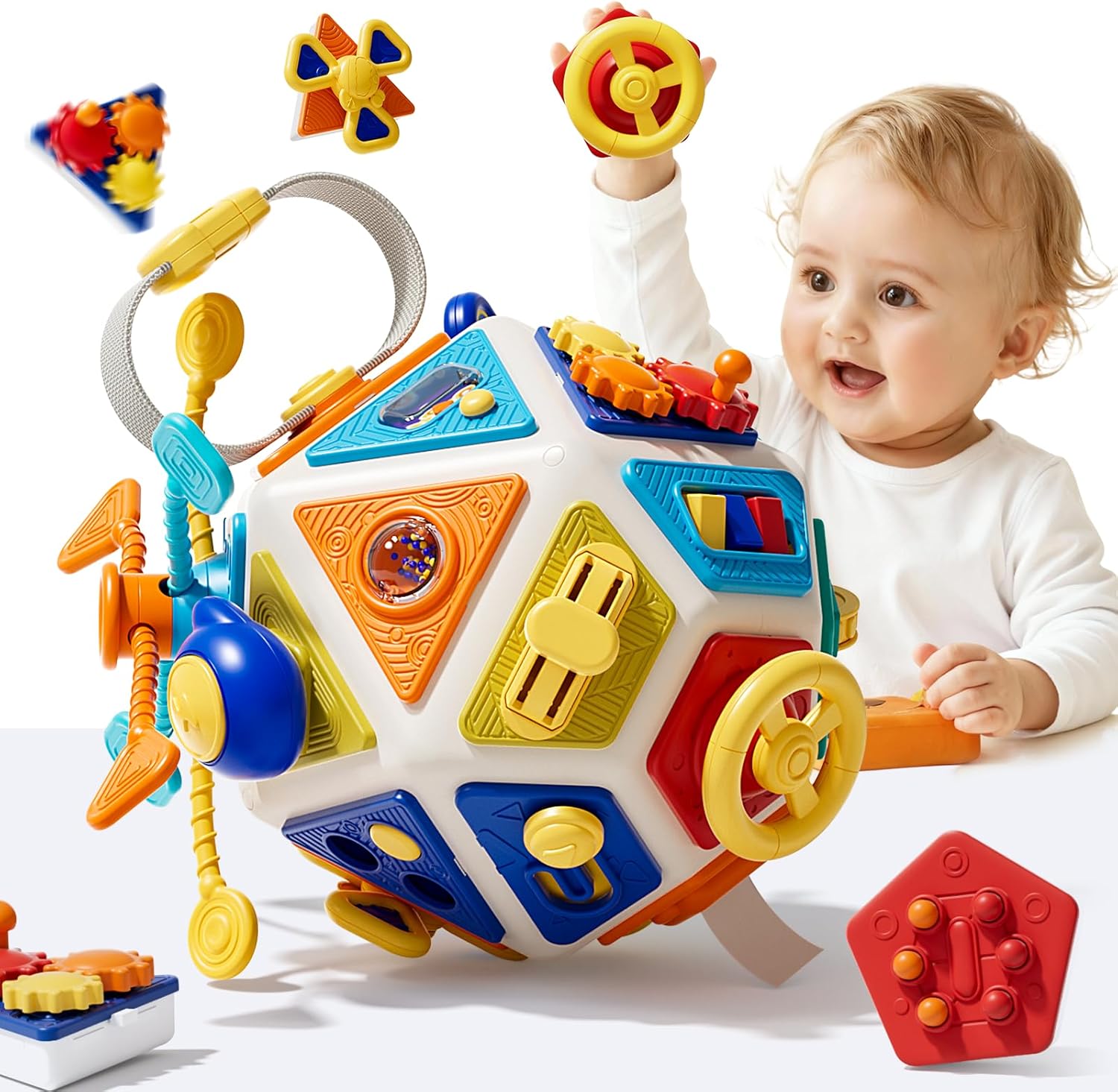 Baby Busy Board Activity Cube  - Kids Education Board review and price