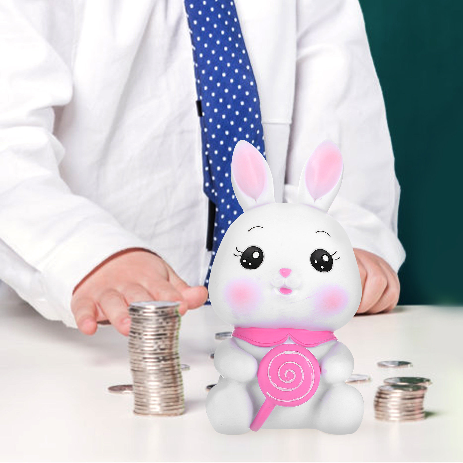 Lovely Cartoon Bunny Coin Cont - Kids Education Savings review and price