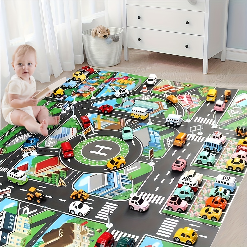 1pc, City Traffic Play Mat, La - Kids No Education review and price