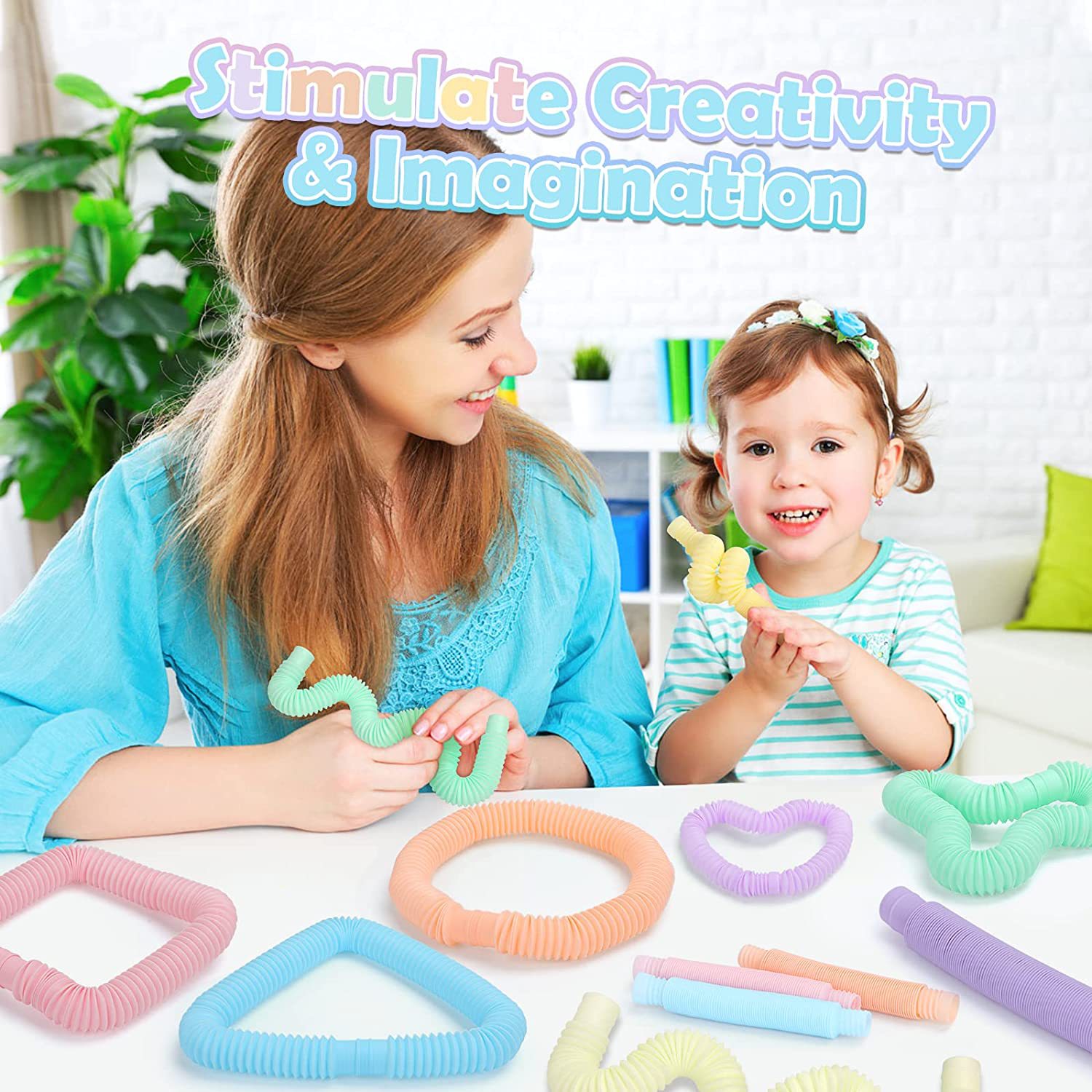 Color Pop Tubes Stretchable Te - Kids Education Youtube review and price