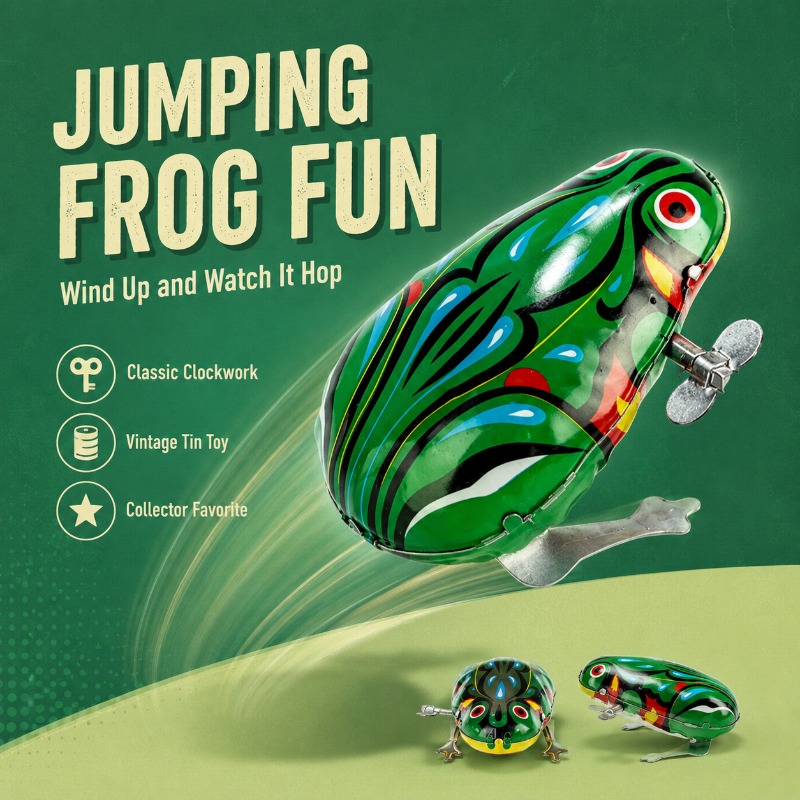 Traditional Wind Up Jumping Fr - Kids No Education review and price