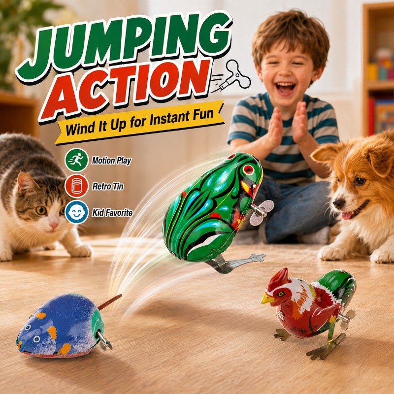 Traditional Wind Up Jumping Fr - Kids No Education review and price