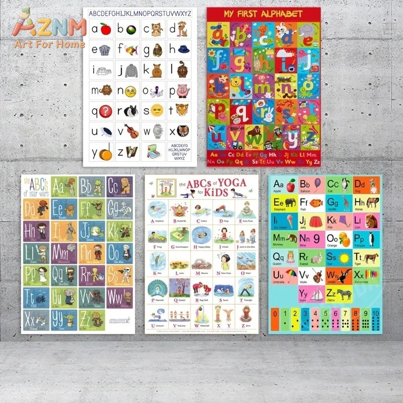 AZNM Frameless Canvas Poster K - Kids Yoga Education review and price