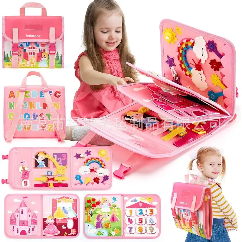 Princess Montessori Felt Busy  - Kids Education Board review and price
