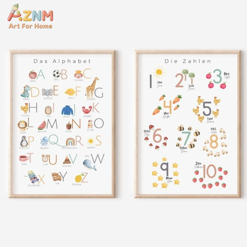 AZNM German Alphabet Numbers C - Kids No Education review and price