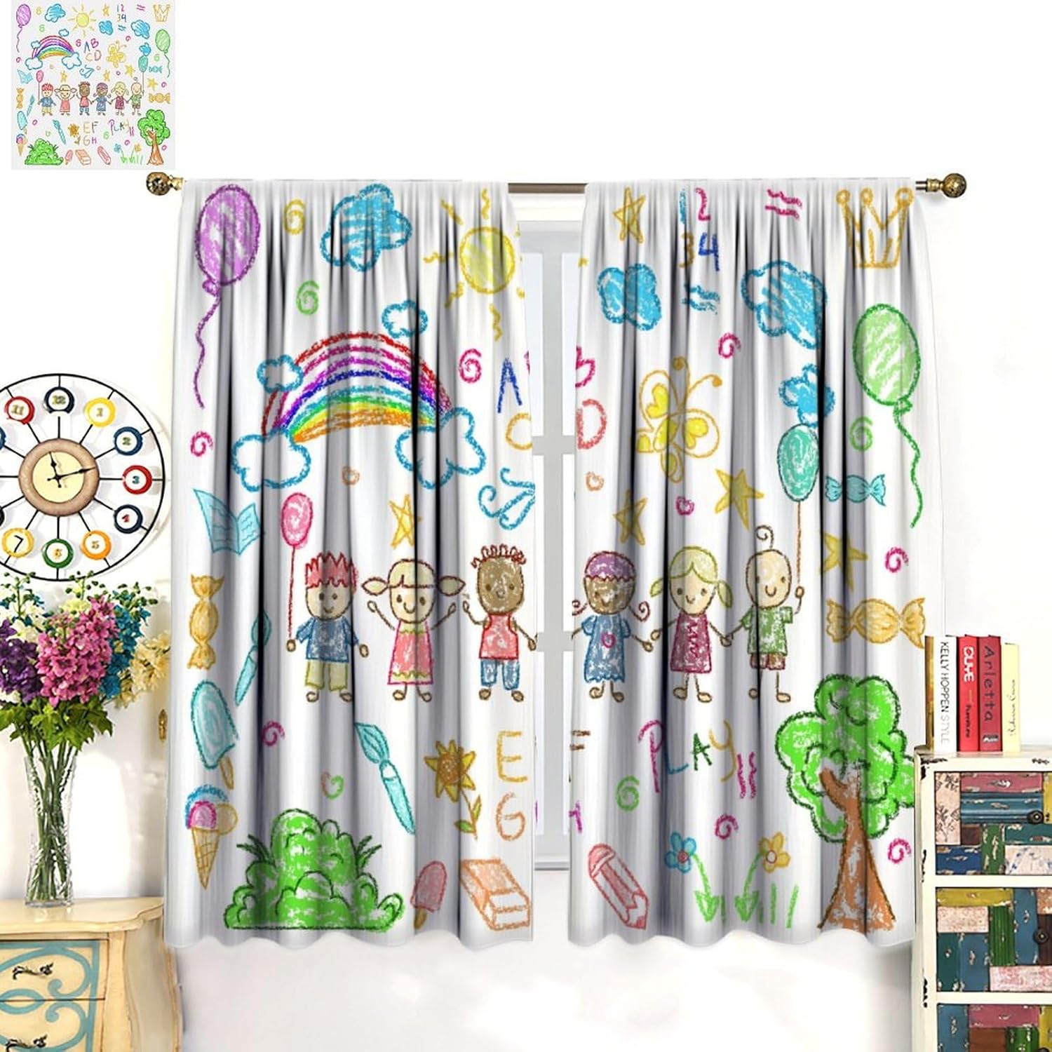 Educational Kids Study Curtain - Kids Education Youtube review and price