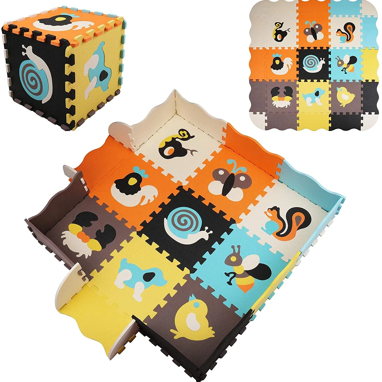 Animal Pattern Baby Play Mat P - Kids Yoga Education review and price