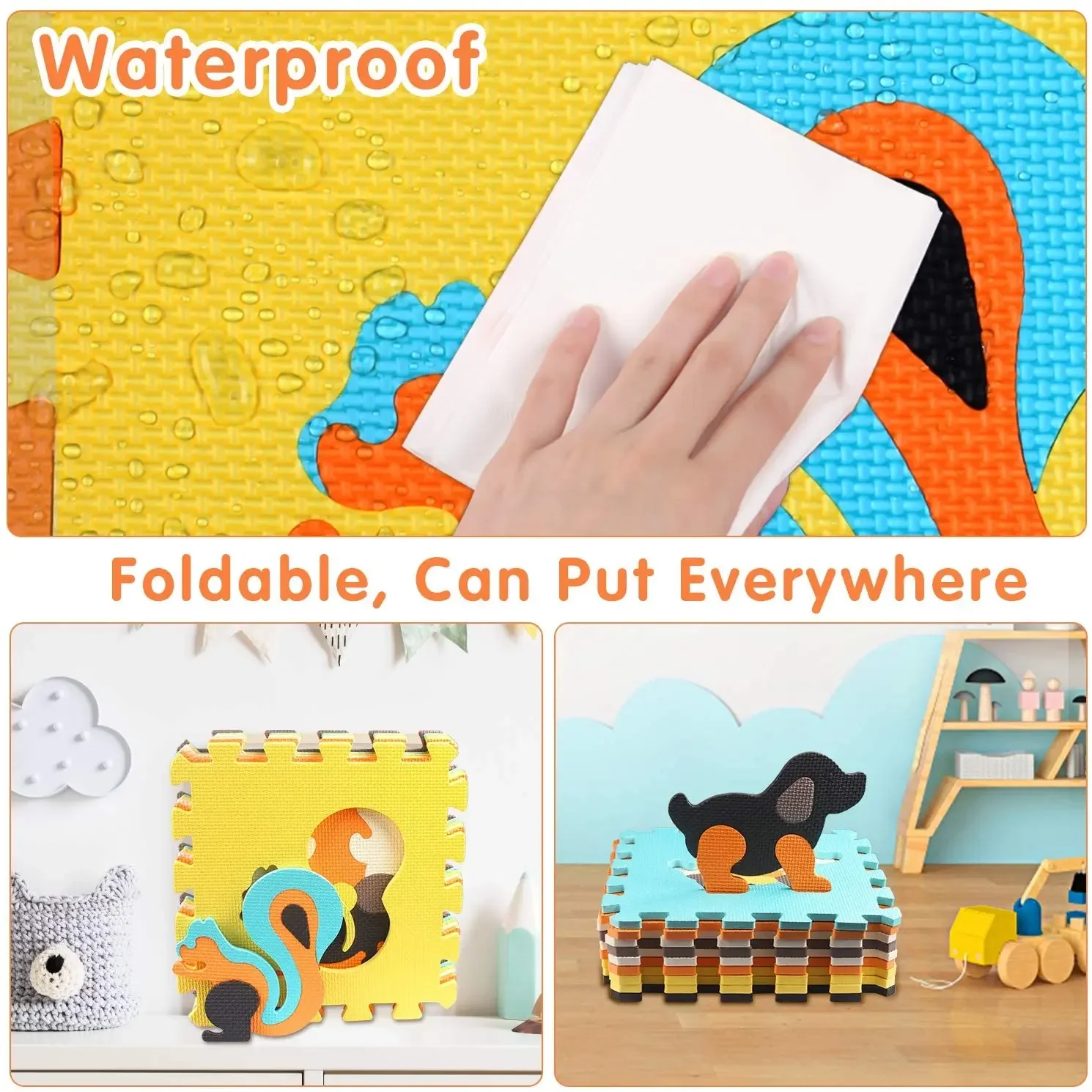 Animal Pattern Baby Play Mat P - Kids Yoga Education review and price