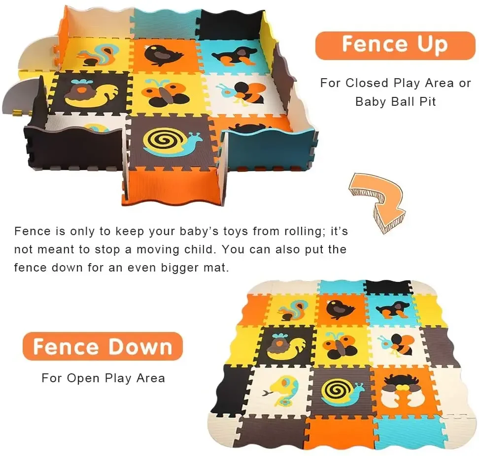Animal Pattern Baby Play Mat P - Kids Yoga Education review and price