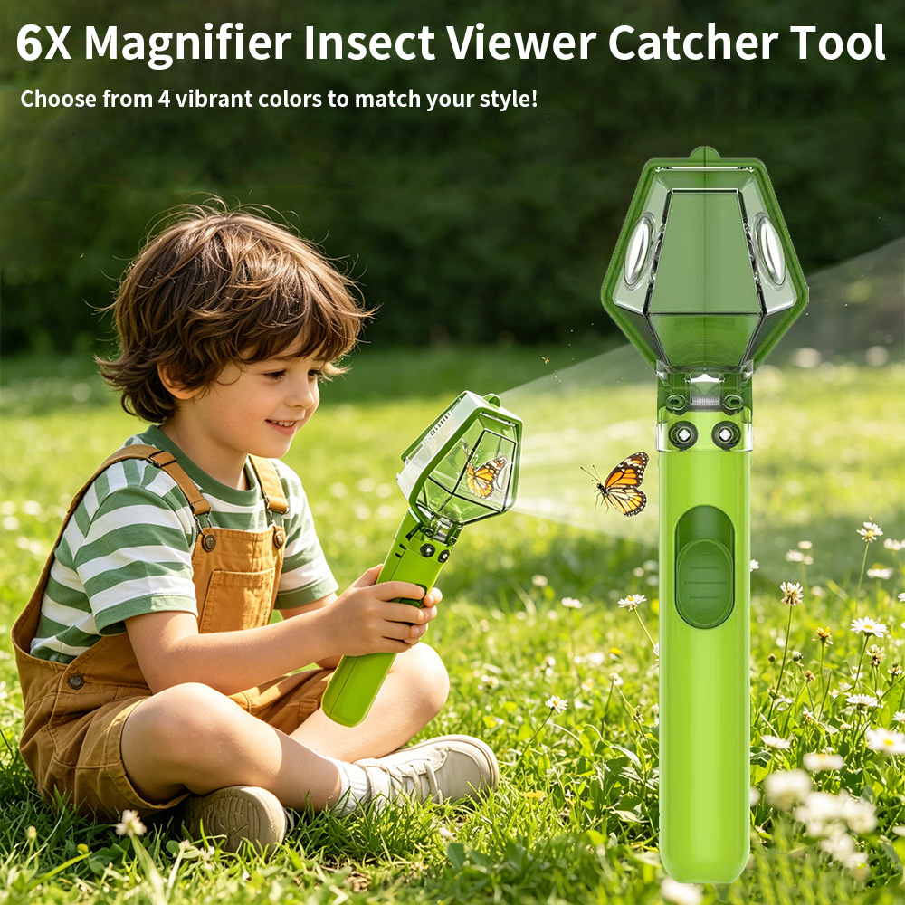 6X Magnifier Kids Bug Catcher, - Kids No Education review and price