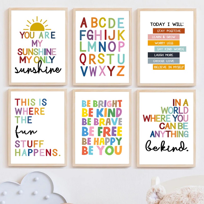 English Education Poster Alpha - Kids No Education review and price
